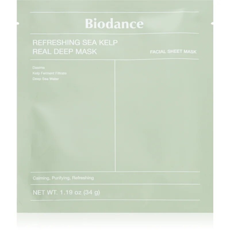 Biodance Refreshing Sea Kelp Real Deep Mask intenzivní hydrogelová maska s extrakty z mořských řas 1 ks