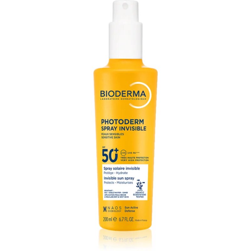 Bioderma Photoderm Invisible Spray SPF50+ opalovací sprej SPF 50+ 200 ml