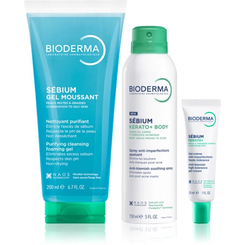 Bioderma Sébium Acne Care Set sada pro mastnou pleť se sklonem k akné