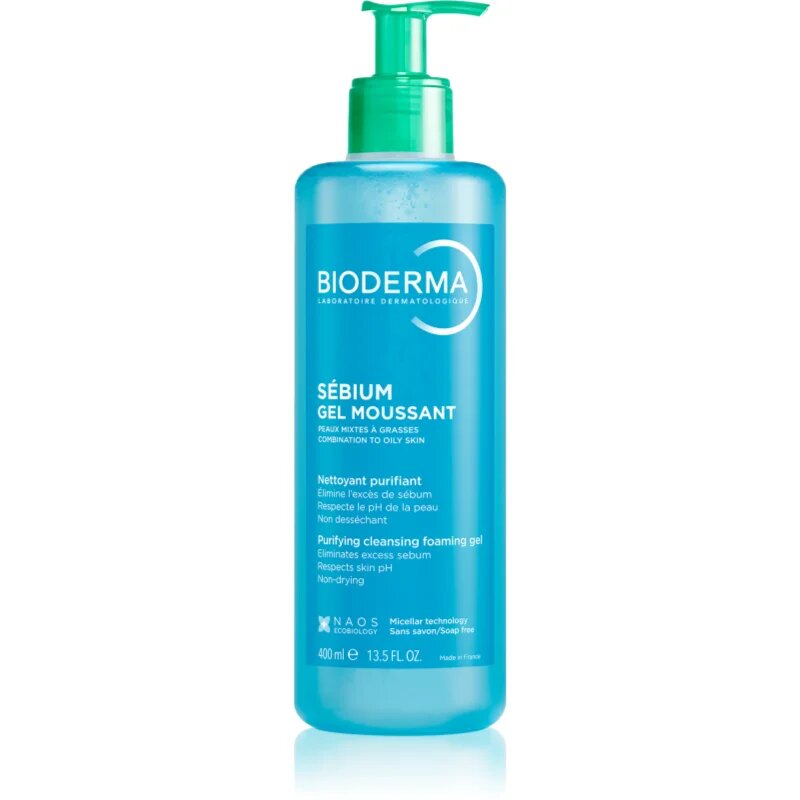 Bioderma Sébium Gel Moussant čisticí gel pro mastnou a smíšenou pleť 400 ml