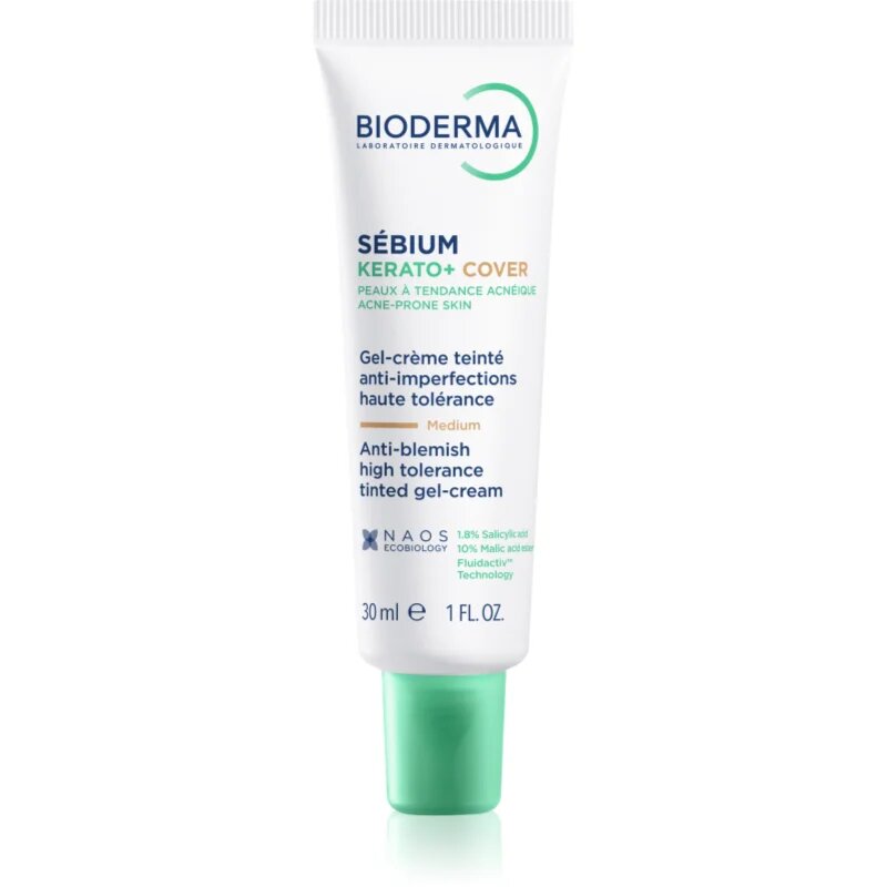 Bioderma Sébium Kerato+ Cover zmatňující tónovací krém proti nedokonalostem aknózní pleti 30 ml