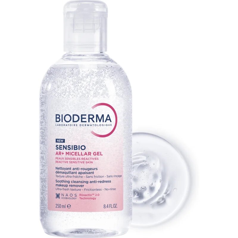 Bioderma Sensibio AR+ micelární čisticí gel pro citlivou pleť se sklonem ke zčervenání 250 ml