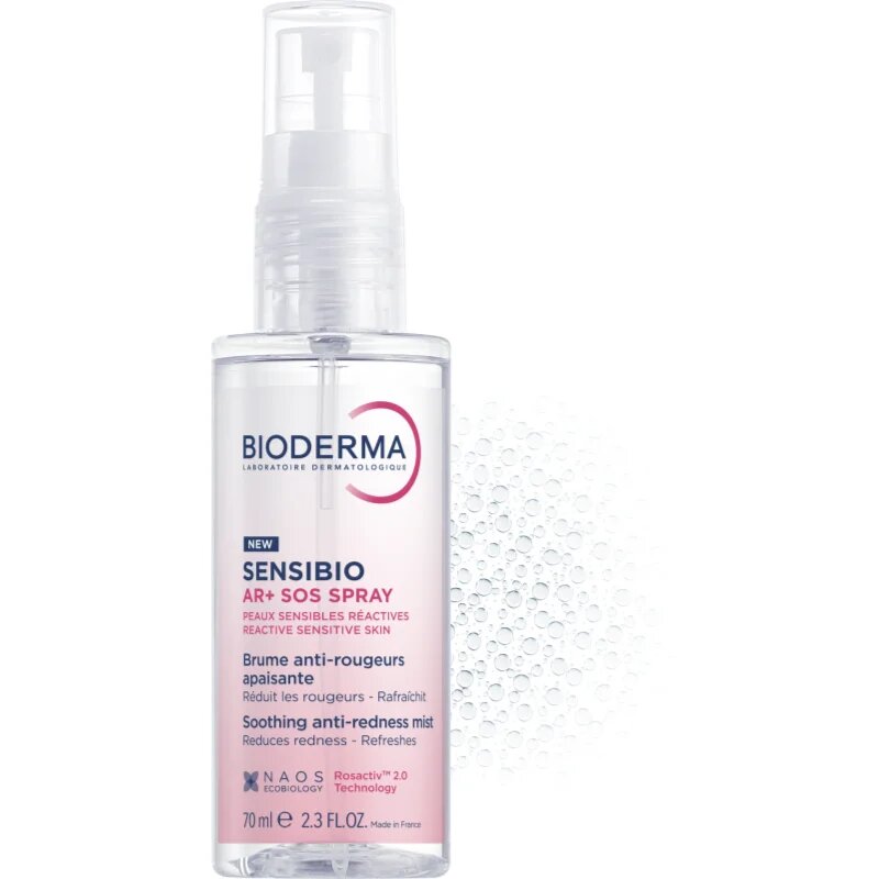 Bioderma Sensibio AR+ SOS Spray zklidňující sprej proti začervenání pleti 70 ml