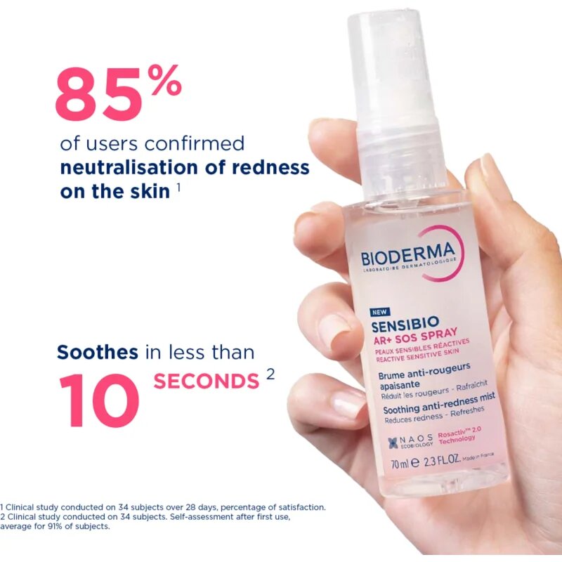 Bioderma Sensibio AR+ SOS Spray zklidňující sprej proti začervenání pleti 70 ml