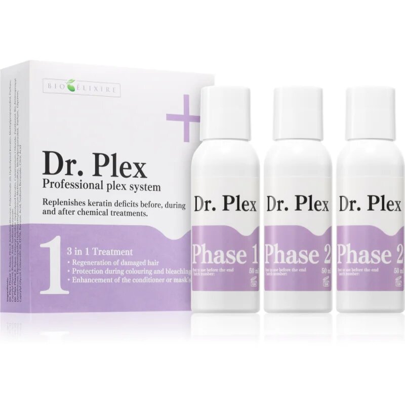 Bioélixire Dr. Plex obnovující kúra pro poškozené vlasy 3x50 ml
