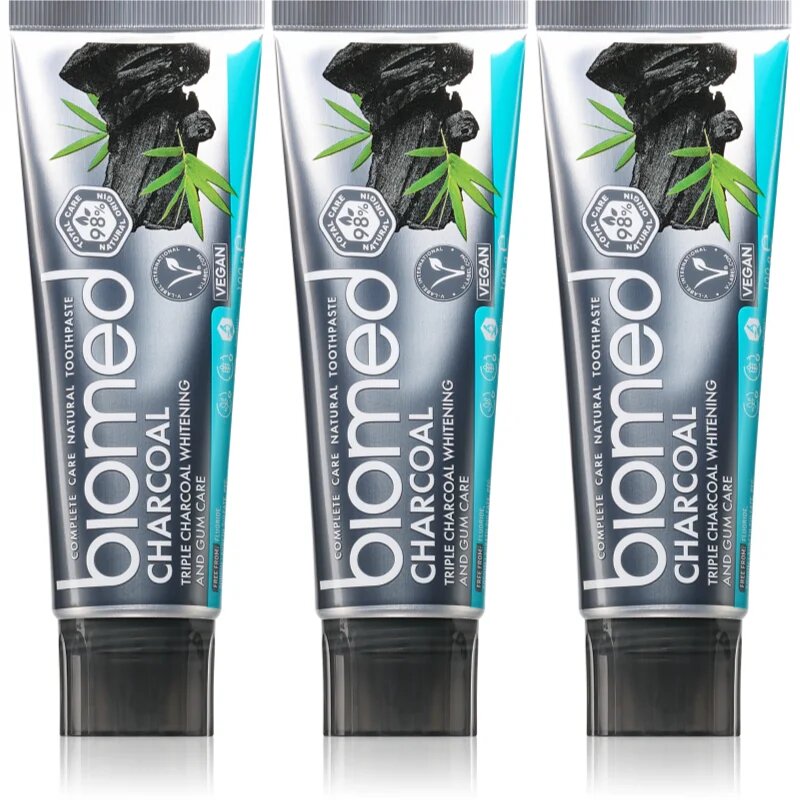Biomed Charcoal bělicí zubní pasta s aktivním uhlím
