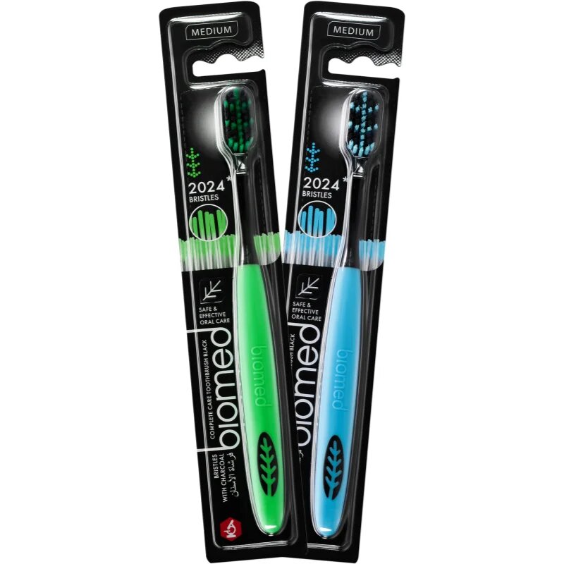 Biomed Complex Toothbrush zubní kartáček s aktivním uhlím Medium 1 ks