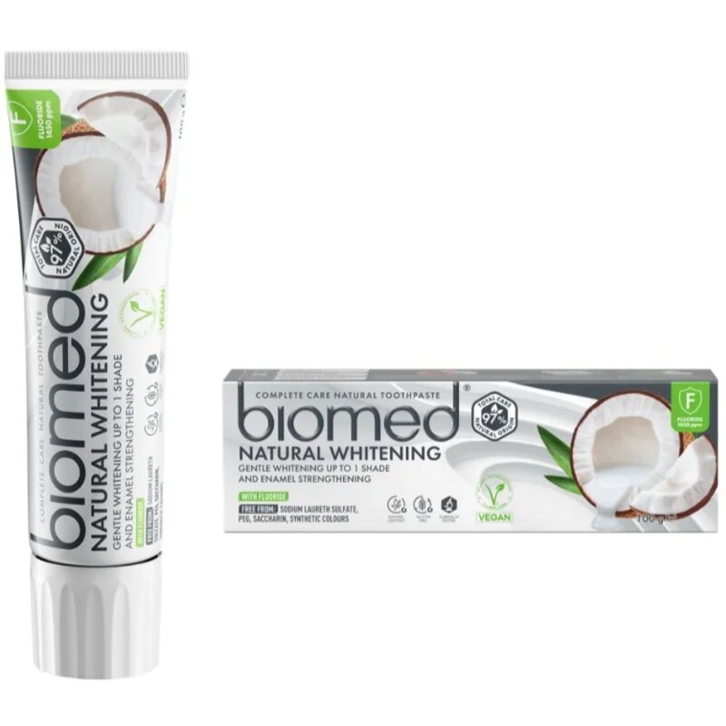Biomed Natural Whitening bělicí zubní pasta 100 g