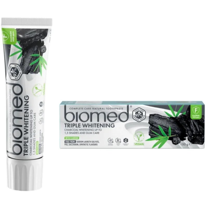 Biomed Triple Whitening přírodní zubní pasta 100 g