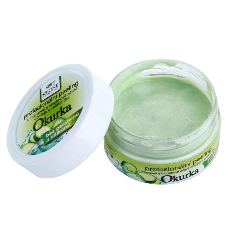 Bione Cosmetics Care hloubkově čisticí peeling okurka 200 g