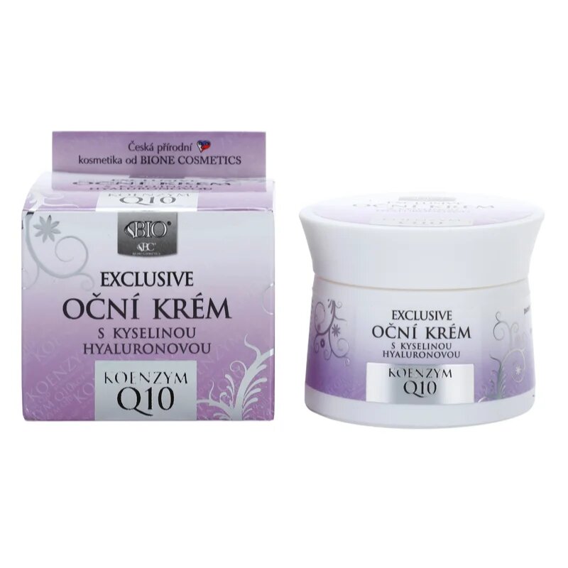Bione Cosmetics Exclusive Q10 oční krém s kyselinou hyaluronovou 51 ml