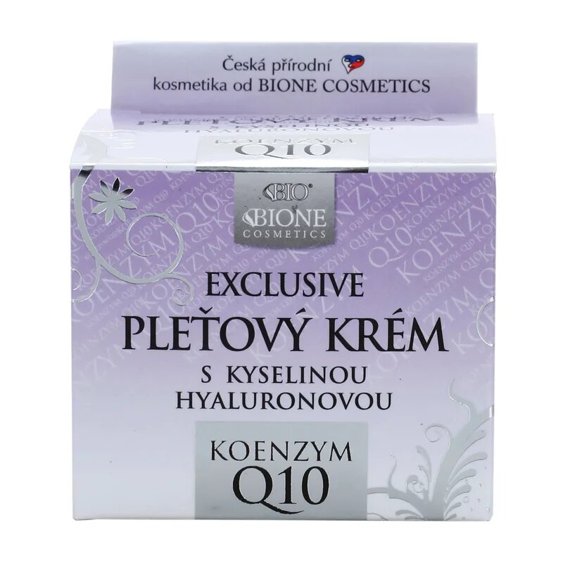 Bione Cosmetics Exclusive Q10 pleťový krém s kyselinou hyaluronovou 51 ml