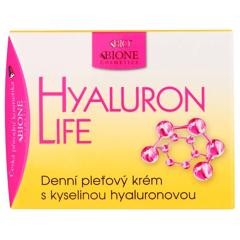 Bione Cosmetics Hyaluron Life denní pleťový krém s kyselinou hyaluronovou 51 ml