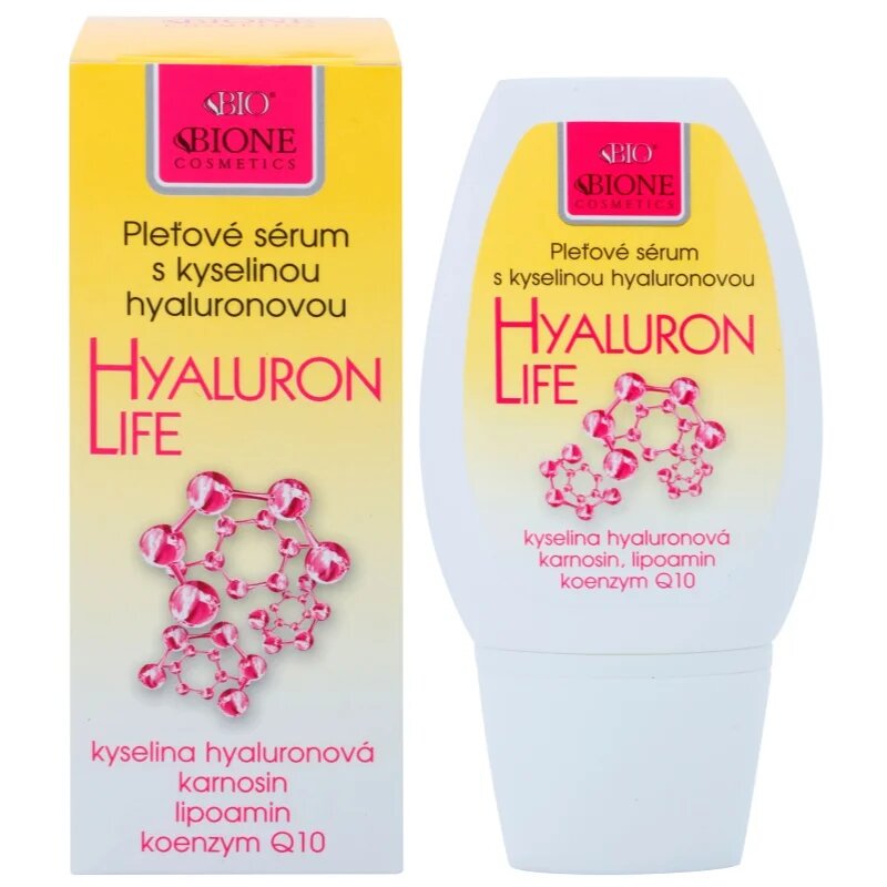 Bione Cosmetics Hyaluron Life hydratační a vyživující sérum na obličej 40 ml