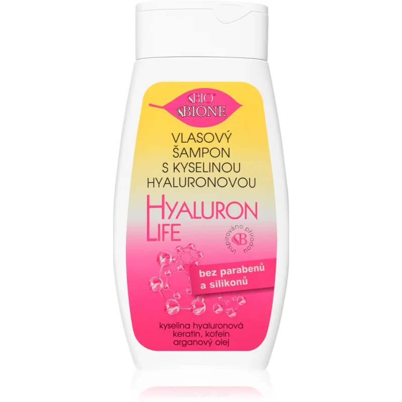 Bione Cosmetics Hyaluron Life šampon s kyselinou hyaluronovou 260 ml