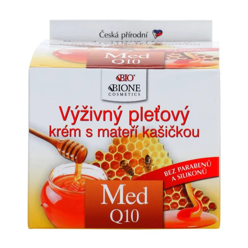 Bione Cosmetics Med + Q10 výživný krém s mateří kašičkou 51 ml