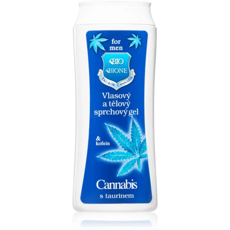 Bione Cosmetics Pro Muže Cannabis + Taurine sprchový gel na tělo a vlasy 200 ml