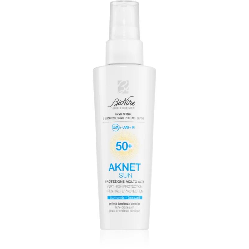 BioNike Aknet Sun ochranný pleťový krém na aknózní pleť SPF 50+ 50 ml