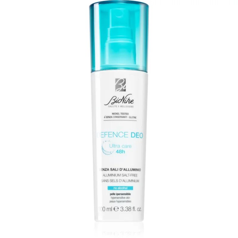BioNike Defence Deo deodorant s rozprašovačem pro citlivou pokožku 48h 100 ml