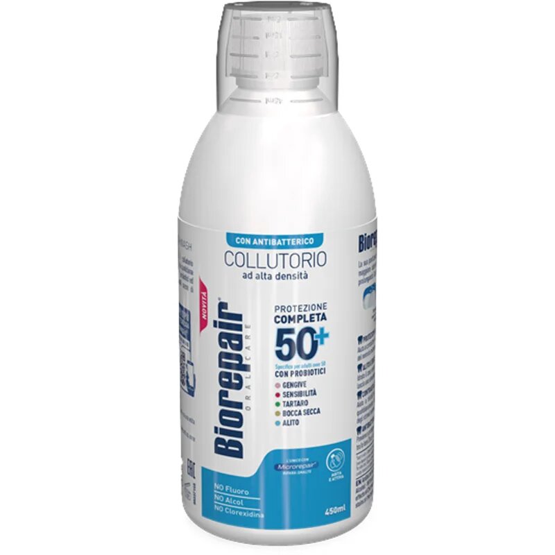Biorepair Complete Protection 50+ ústní voda s antibakteriálním účinkem 450 ml