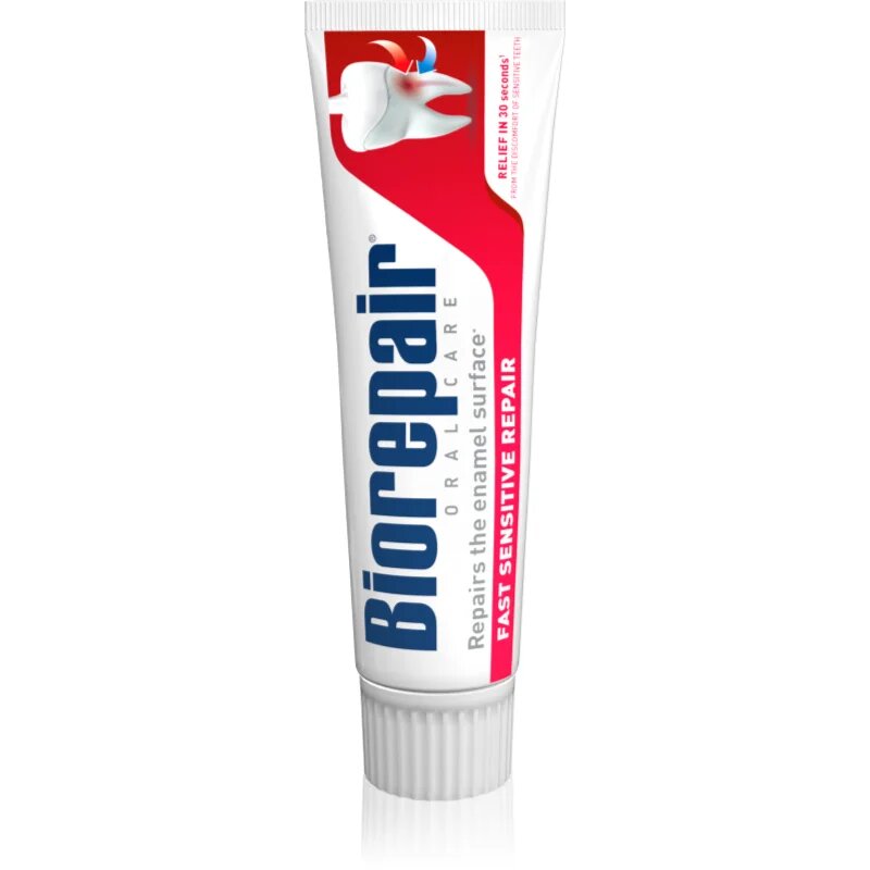 Biorepair Fast Sensitive Repair bioaktivní pasta pro snížení citlivosti zubů a obnovení zubní skloviny 75 ml