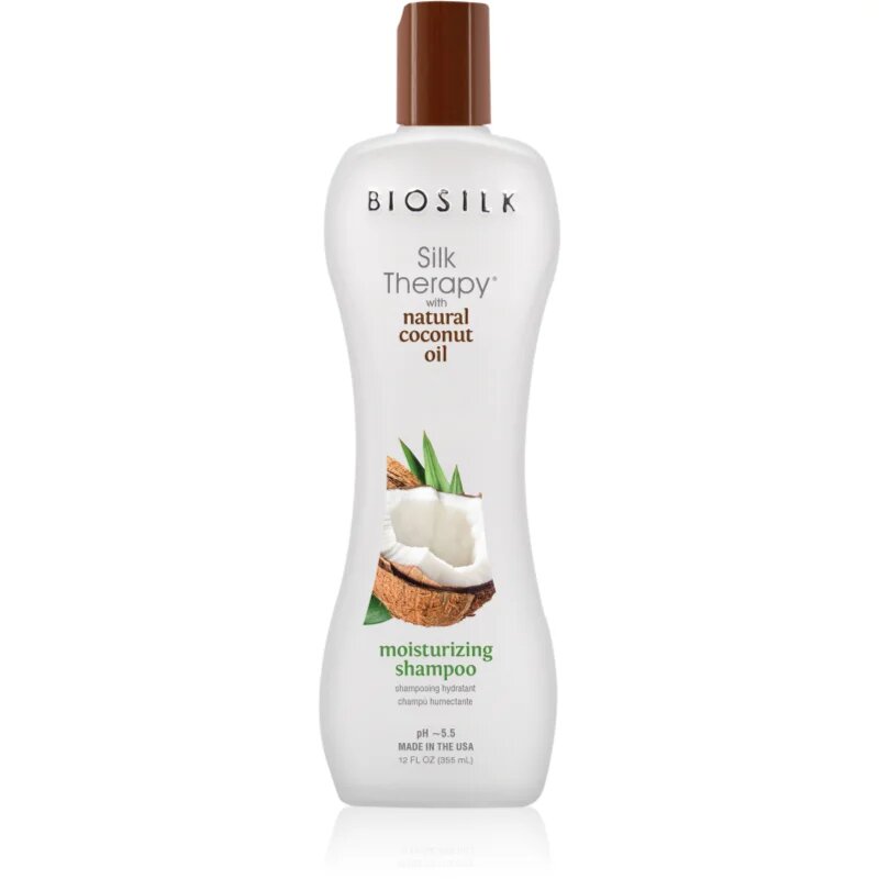 Biosilk Silk Therapy Natural Coconut Oil hydratační šampon s kokosovým olejem 355 ml