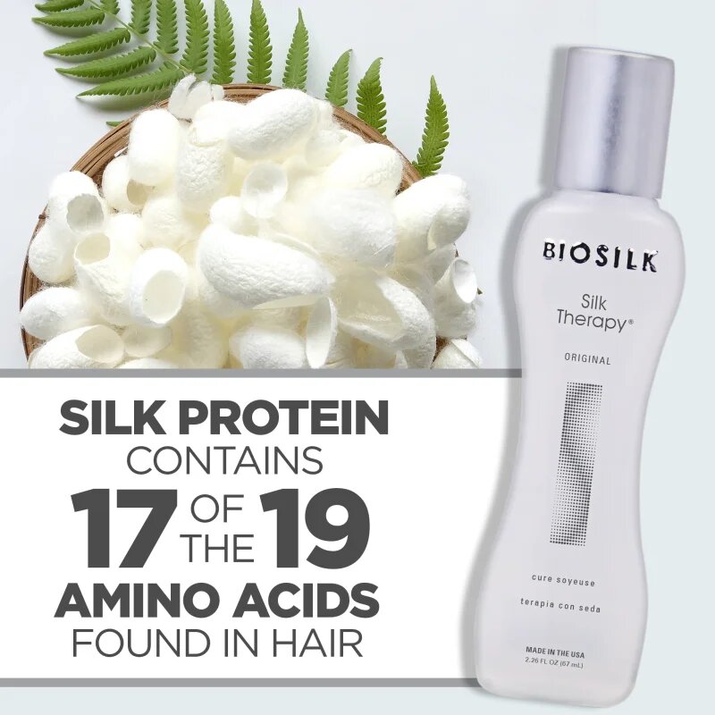 Biosilk Silk Therapy Original hedvábná regenerační péče pro všechny typy vlasů 67 ml