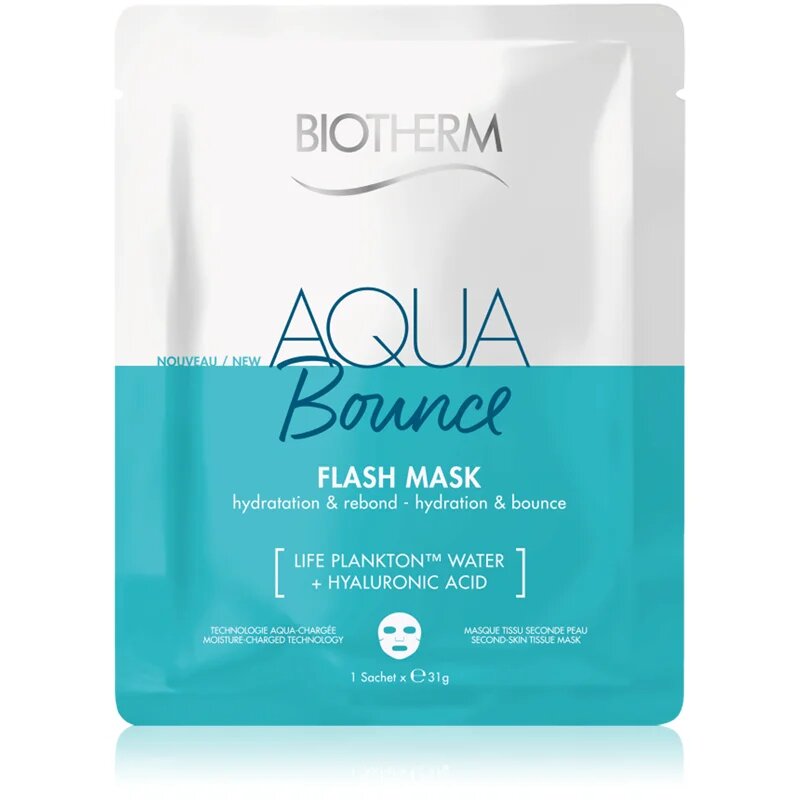 Biotherm Aqua Bounce Flash Mask plátýnková maska 35 g