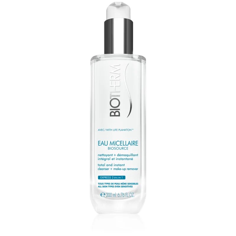 Biotherm Biosource Eau Micellaire micelární čisticí voda pro všechny typy pleti včetně citlivé 200 ml