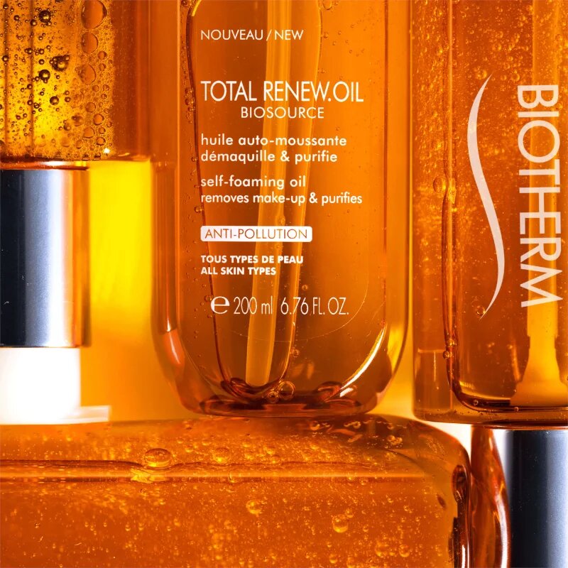 Biotherm Biosource Total Renew Oil čisticí pěnivý olej 200 ml
