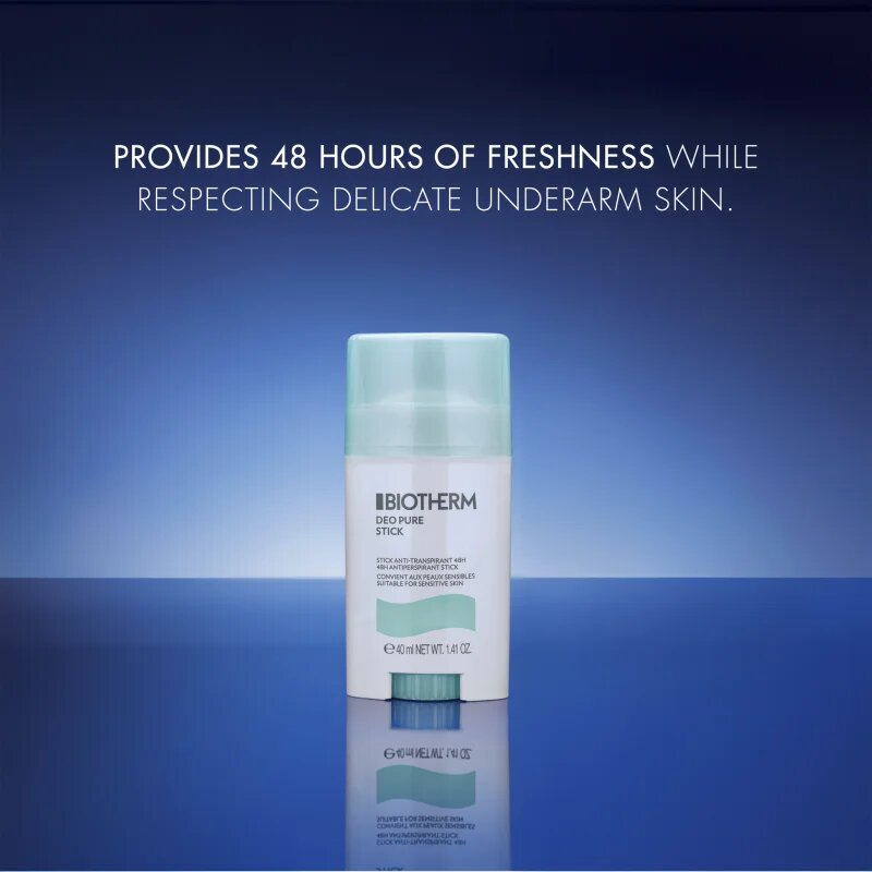 Biotherm Deo Pure Stick Anti-transpirant tuhý antiperspirant pro citlivou pokožku 40 ml