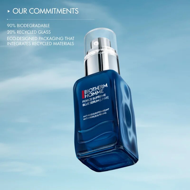 Biotherm Homme Force Supreme Blue Serum [LP-XR] protivráskové sérum s retinolem pro muže 30 ml