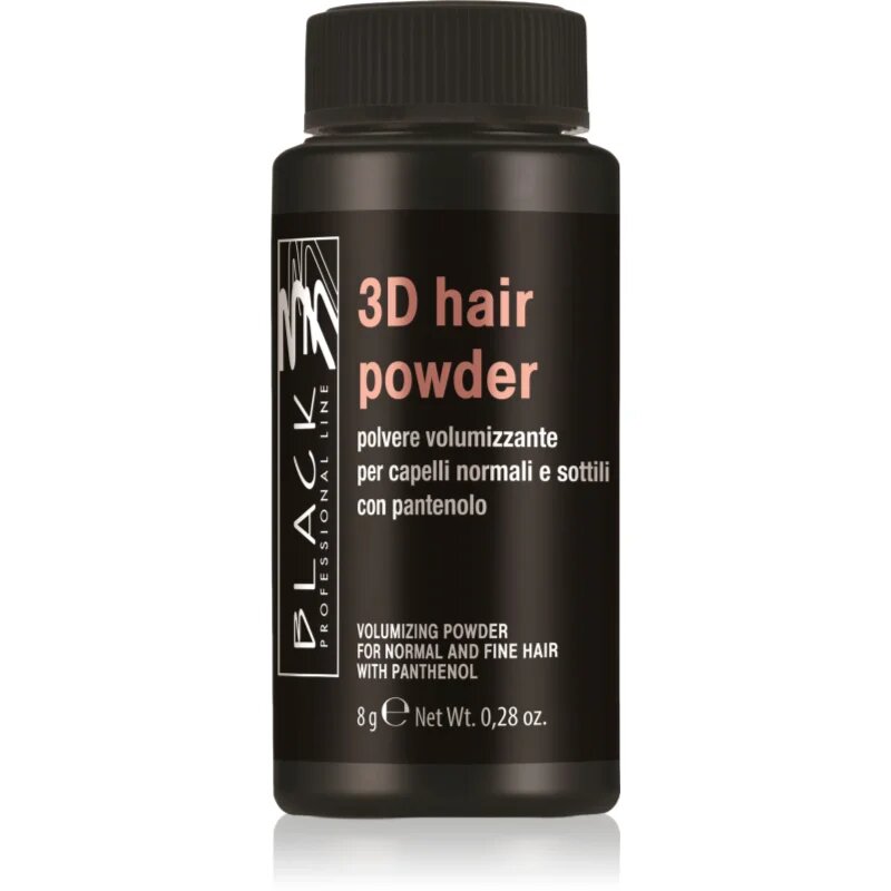 Black Professional Line 3D hair powder pudr na vlasy pro objem 8 g