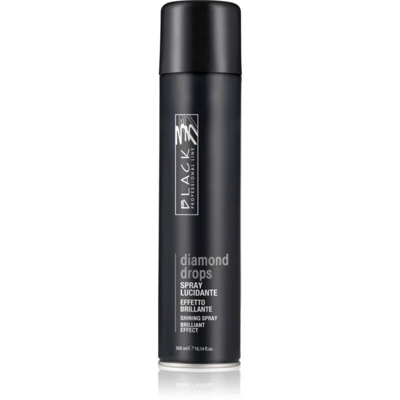Black Professional Line Black Diamond Drops sprej pro lesk a hebkost vlasů 300 ml