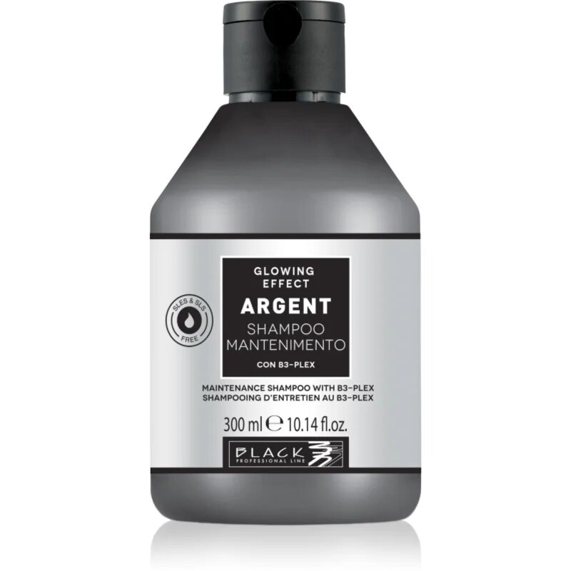 Black Professional Line Line Argent Shampoo posilující šampon pro poškozené vlasy pro matné vlasy 300 ml