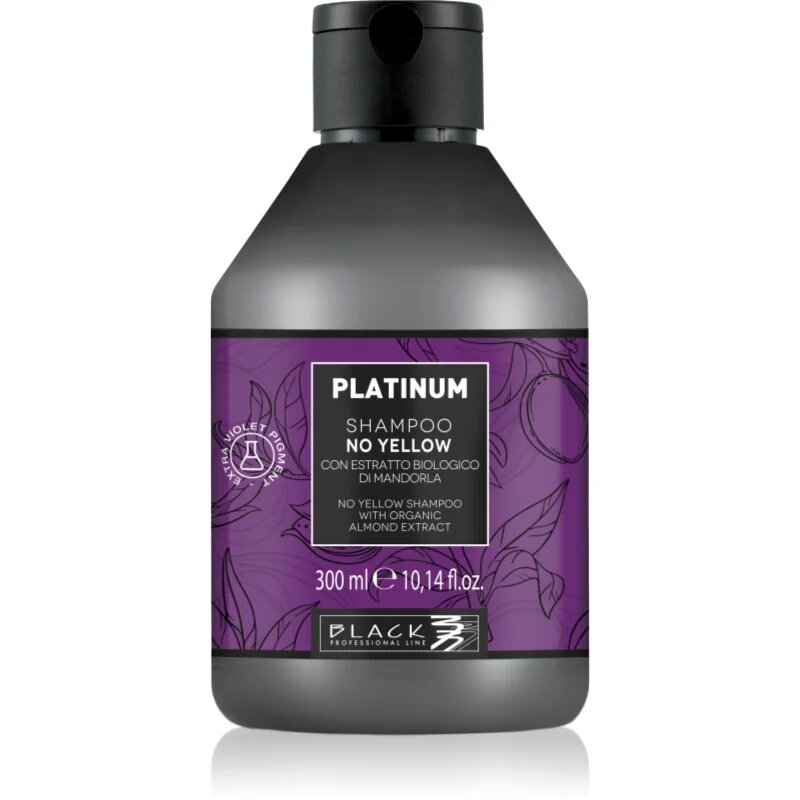 Black Professional Line Line Platinum No Yellow Shampoo bezsulfátový šampon neutralizující žluté tóny 300 ml