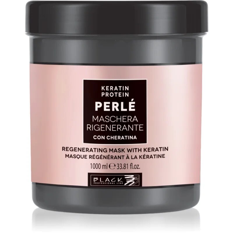 Black Professional Line PERLÉ Regenerating Keratin Mask regenerační maska na vlasy s keratinem 1000 ml