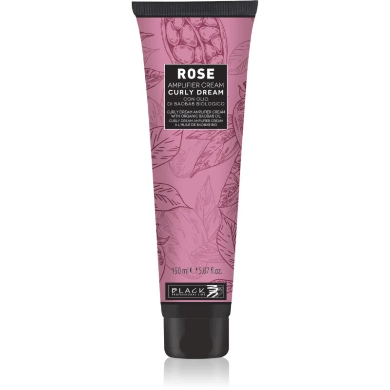 Black Professional Line Rose Curly Dream bezoplachový krém pro vlnité a kudrnaté vlasy 150 ml