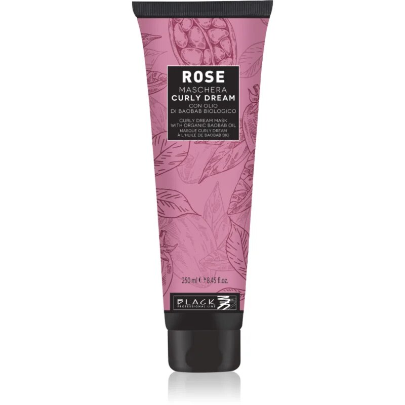 Black Professional Line Rose Curly Dream hydratační maska pro vlnité a kudrnaté vlasy 250 ml