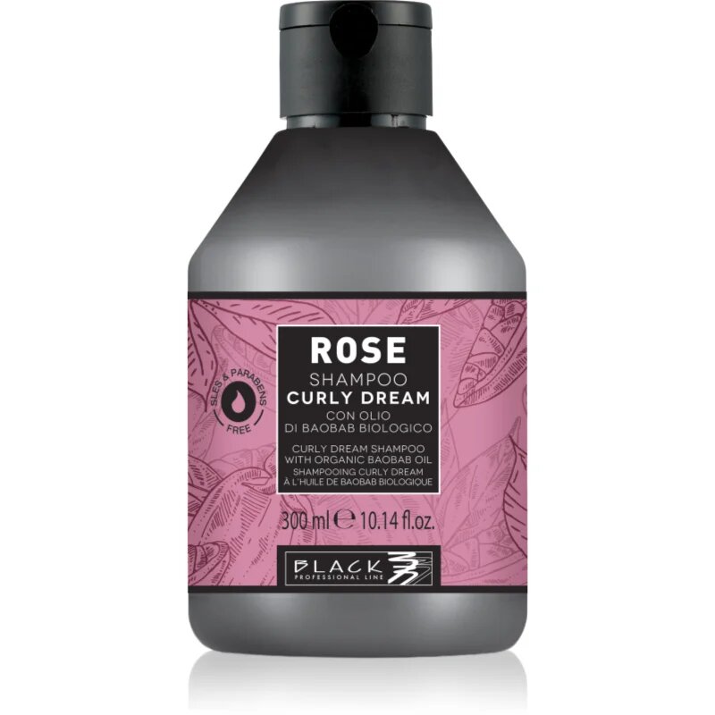 Black Professional Line Rose Curly Dream hydratační šampon pro vlnité a kudrnaté vlasy 300 ml