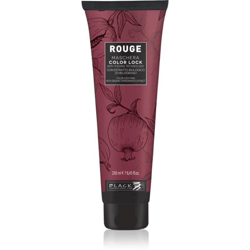 Black Professional Line Rouge Color Lock Mask maska pro barvené vlasy 250 ml