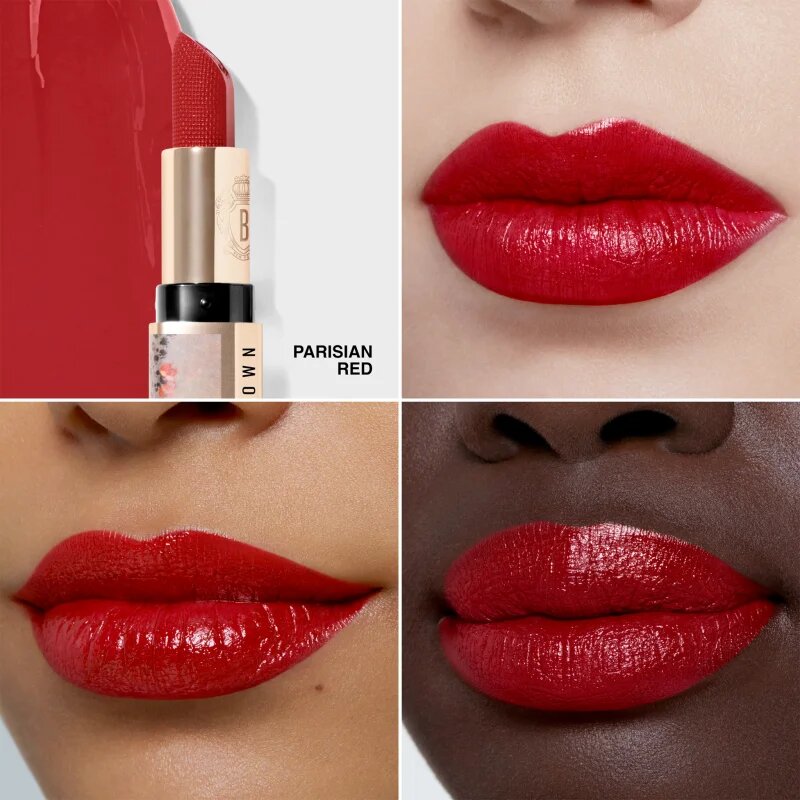 Bobbi Brown Holiday Luxe Lipstick krémová rtěnka odstín Parisian Red 3.5 g
