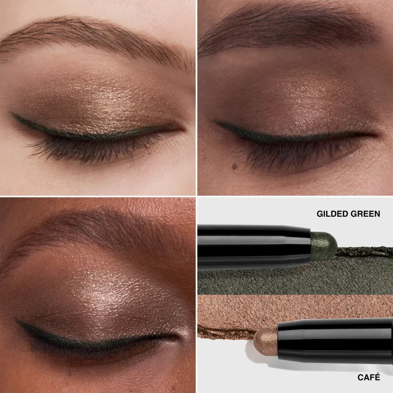 Bobbi Brown Long-Wear Dual-Ended Cream Shadow Stick oční stíny v tužce duo odstín Café / Gilded Green 1.6 g