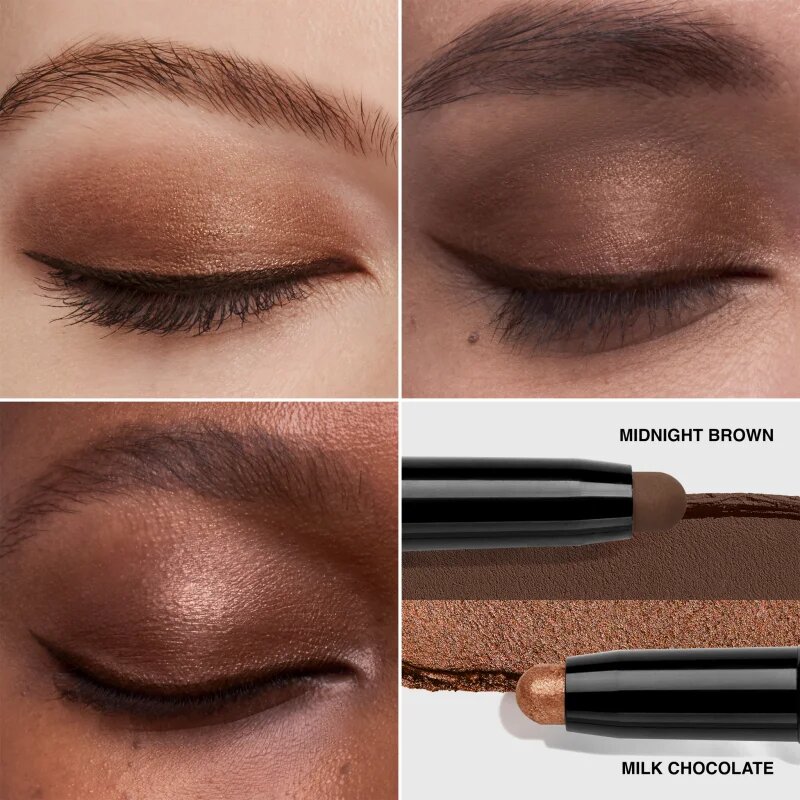 Bobbi Brown Long-Wear Dual-Ended Cream Shadow Stick oční stíny v tužce duo odstín Milk Chocolate / Midnight Brown 1.6 g