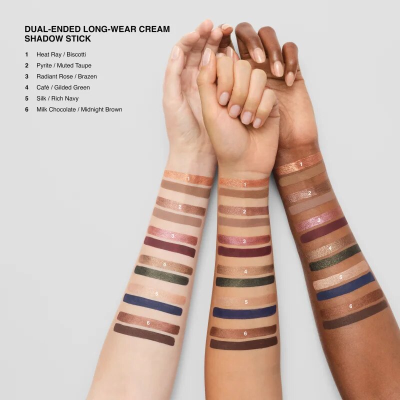 Bobbi Brown Long-Wear Dual-Ended Cream Shadow Stick oční stíny v tužce duo odstín Pyrite / Muted Taupe 1.6 g