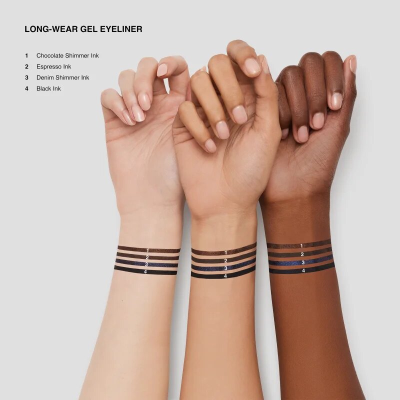 Bobbi Brown Long-Wear Gel Eyeliner linka na oči s gelovou texturou odstín Chocolate Shimmer Ink 3 g