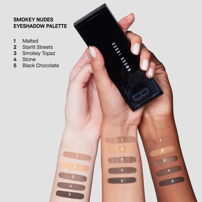 Bobbi Brown Nudes Eyeshadow Palette paletka očních stínů odstín Smokey Nudes 1 ks