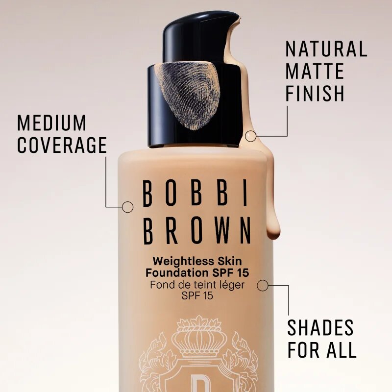 Bobbi Brown Weightless Skin Foundation SPF 15 Mini dlouhotrvající matující make-up s hydratačním účinkem odstín Warm Ivory 13 ml