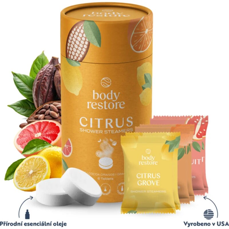 Body Restore Citrus Shower Steamers tablety do sprchy 6 ks