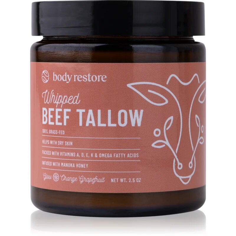 Body Restore Whipped Beef Tallow Balm Orange Grapefruit vyživující tělový krém bez parfemace 71 g